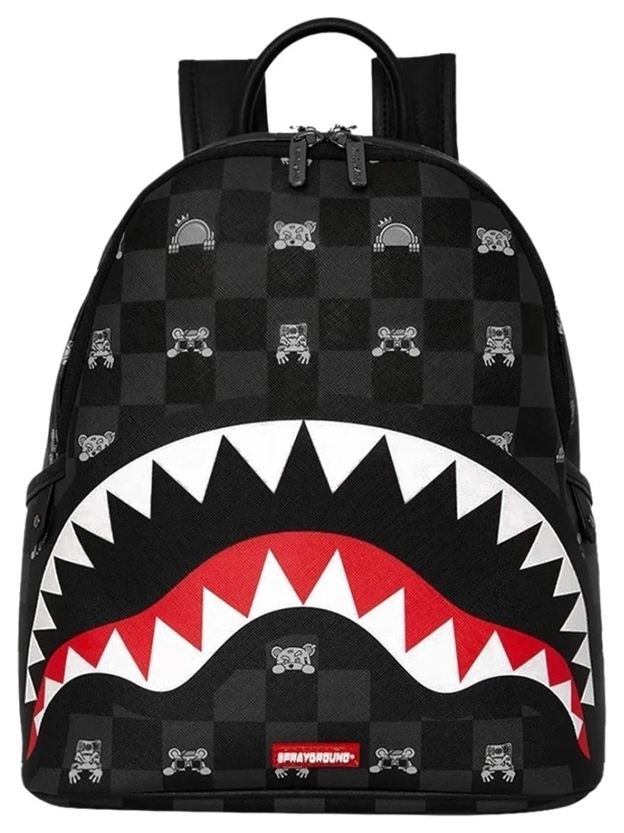 Sprayground - Bolsa de deporte en negro: frente