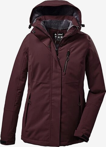 Veste outdoor KILLTEC en rouge : devant