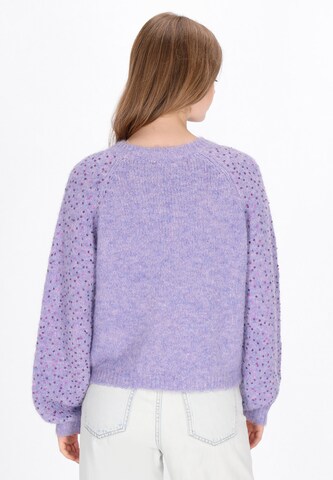 MYMO Knit cardigan in Purple