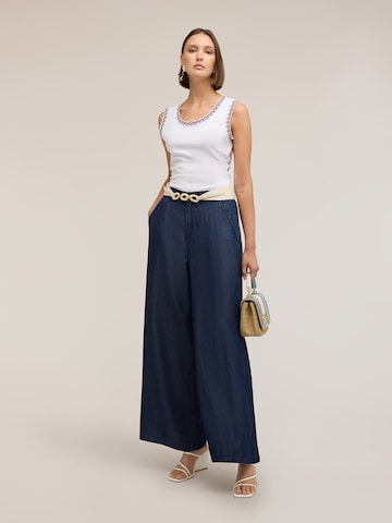 MOTIVI Wide Leg Jeans‌‌ in Blau