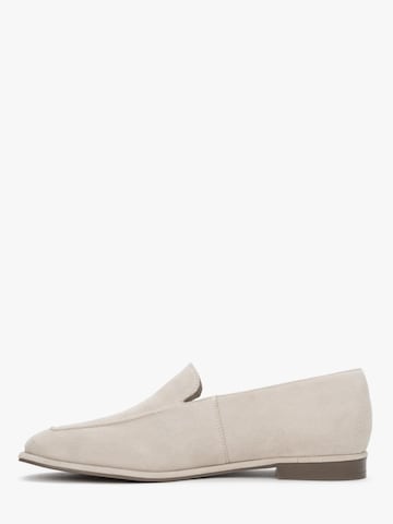Estro Mocassins in Beige: voorkant