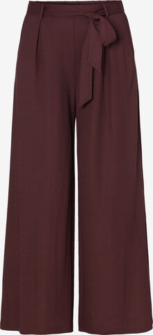 TATUUM Wide leg Pants 'Zami' in Brown: front