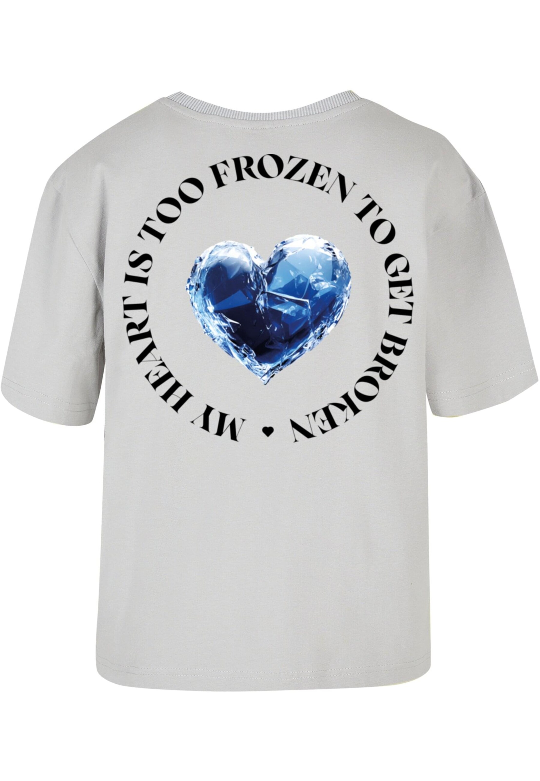 T-shirt 'Too Frozen' Miss Tee en gris