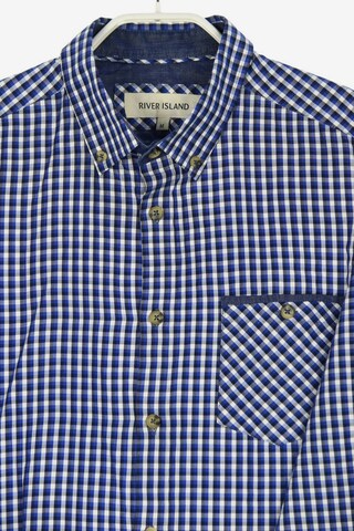 River Island Button-down-Hemd M in Blau