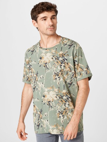 s.Oliver Men Big Sizes Shirt in Green: front