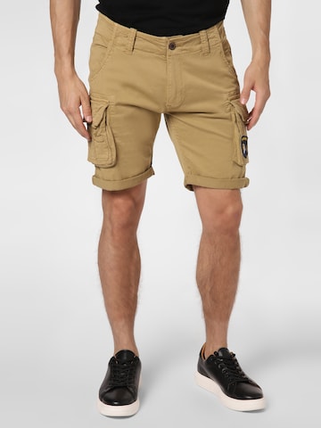 ALPHA INDUSTRIES Regular Cargobyxa i beige: framsida