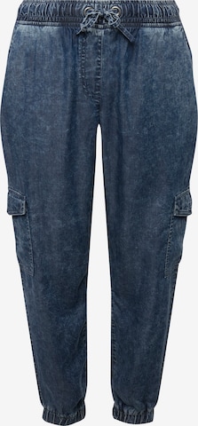 Angel of Style Cargojeans in Blauw: voorkant