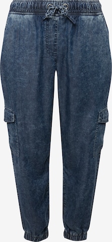 Jeans cargo Angel of Style en bleu : devant