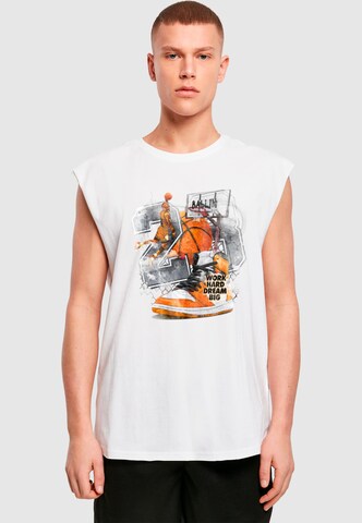 T-Shirt 'Ballin' Mister Tee en blanc : devant