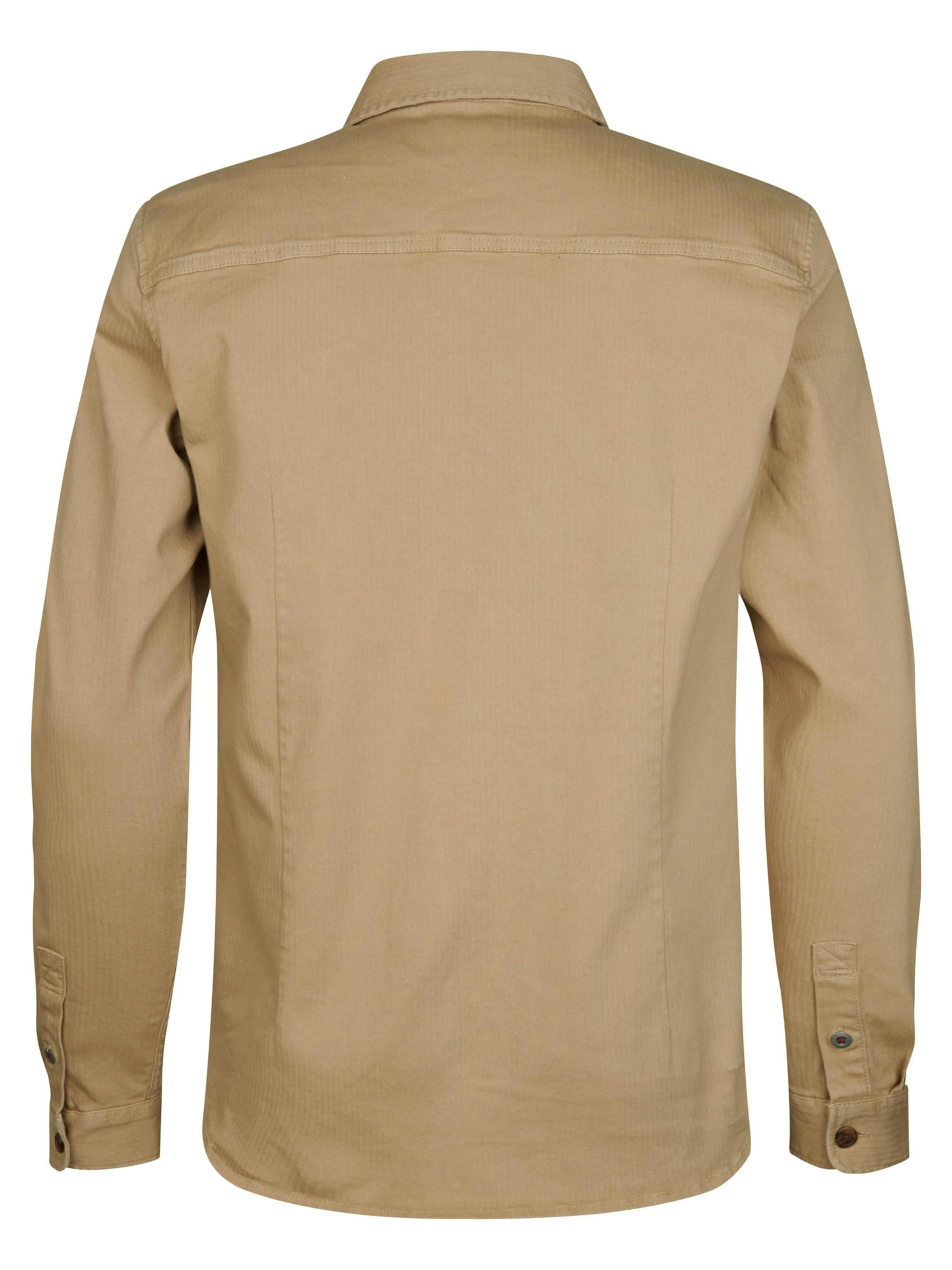 Coupe regular Chemise Petrol Industries en marron