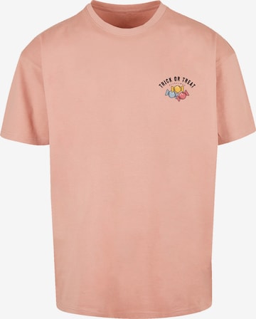 F4NT4STIC Shirt 'Trick Or Treat Halloween' in Pink: Vorderseite