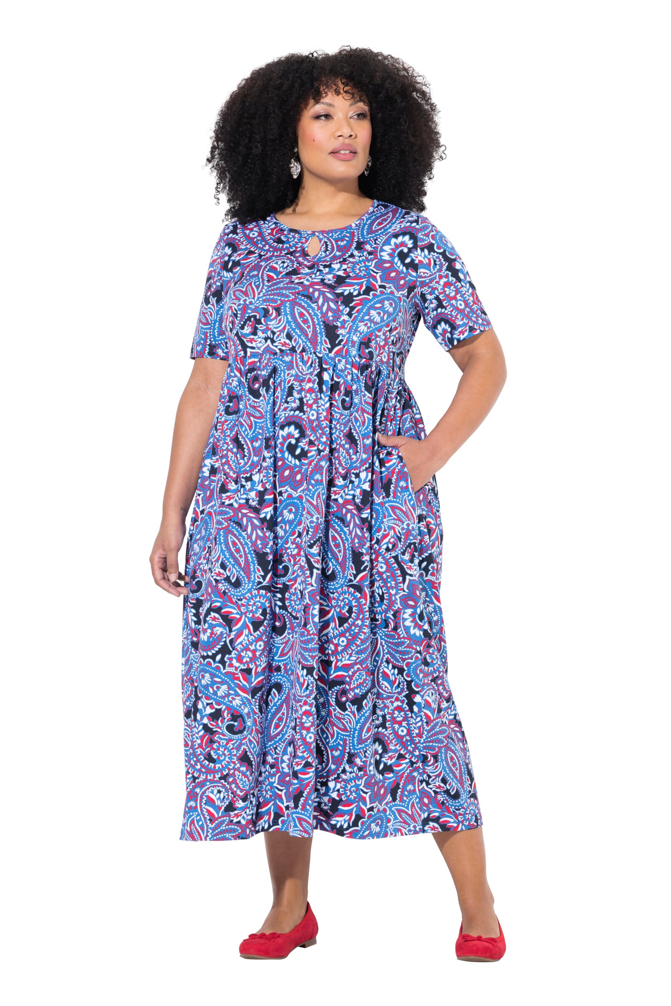 Ulla Popken Jurk in Lila: voorkant