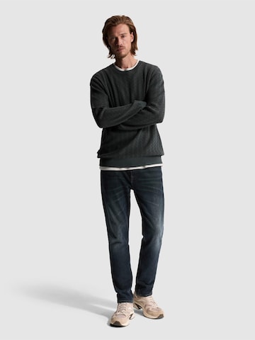 CAST IRON Pullover 'Pullover with crewneck and two-tone texture' i beige