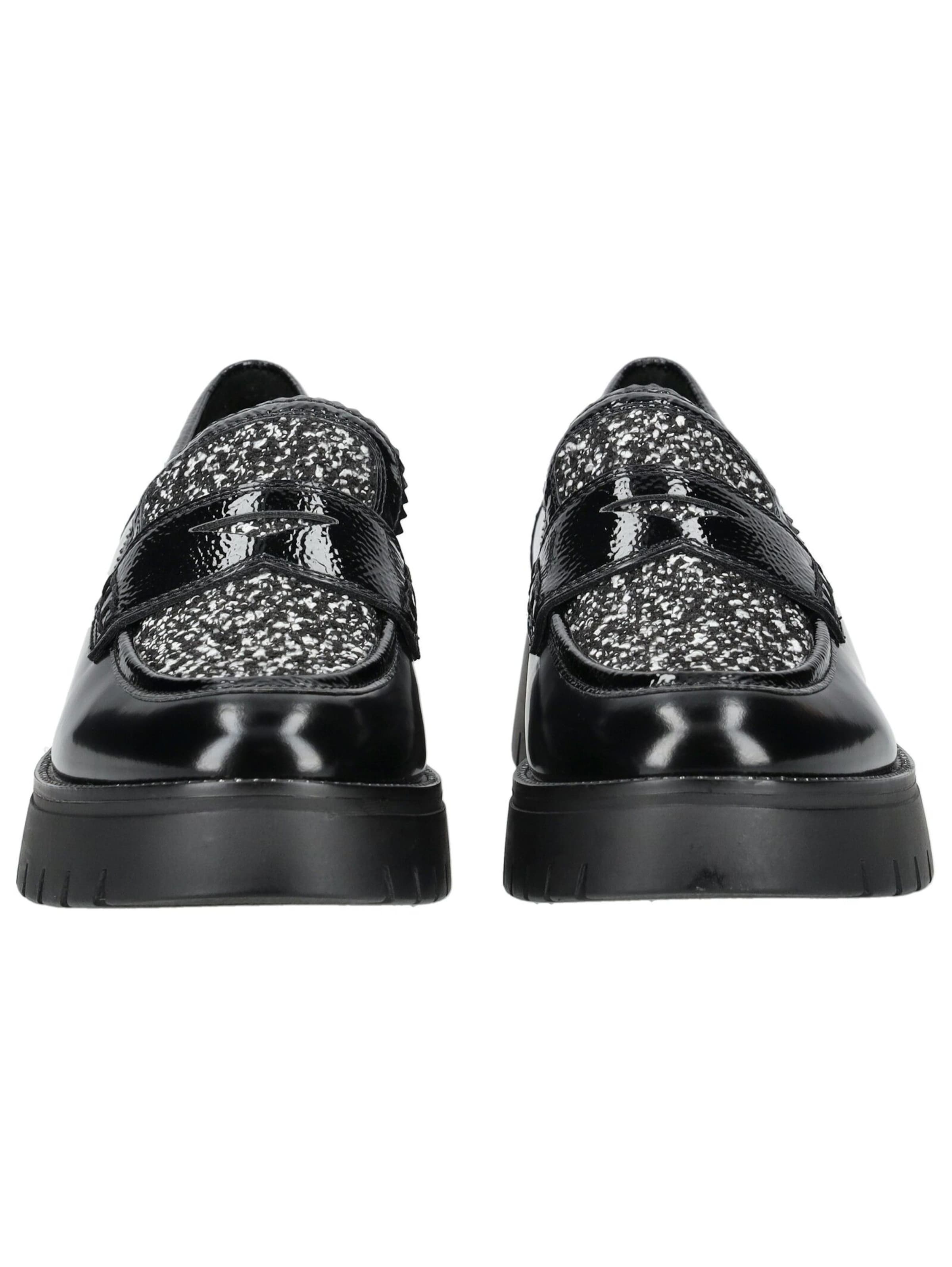 Regarde le Ciel Slip-ons in Black