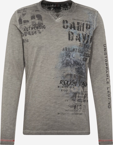 CAMP DAVID Shirt in Grey: front