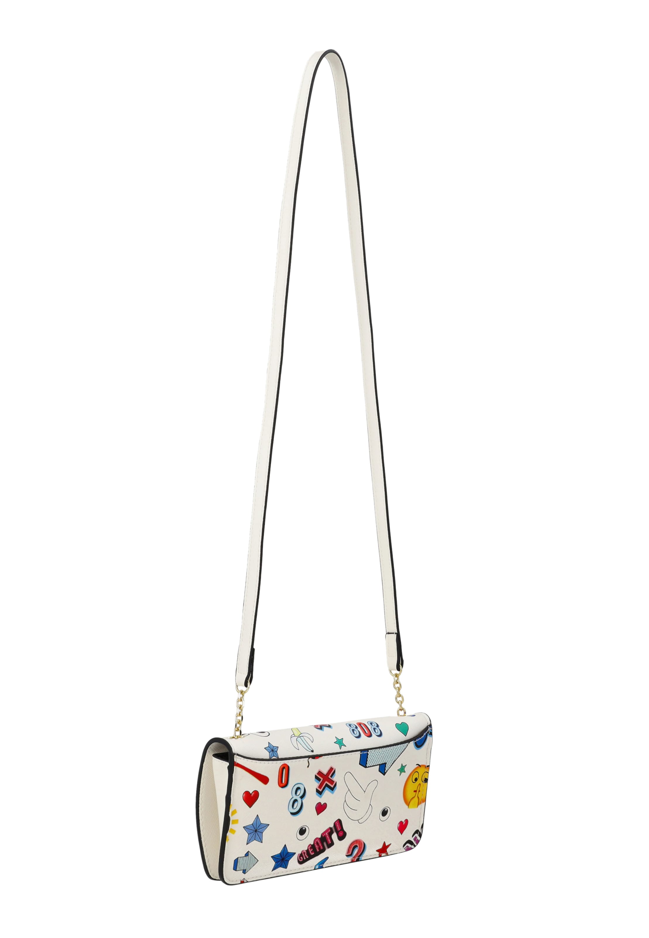 MYMO Clutch 'Pop Eyetheme' in White
