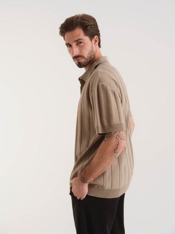 Vestes en maille 'Sven' ABOUT YOU x Kevin Trapp en marron