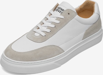 Henry Stevens Sneakers laag 'Travis' in Wit: voorkant