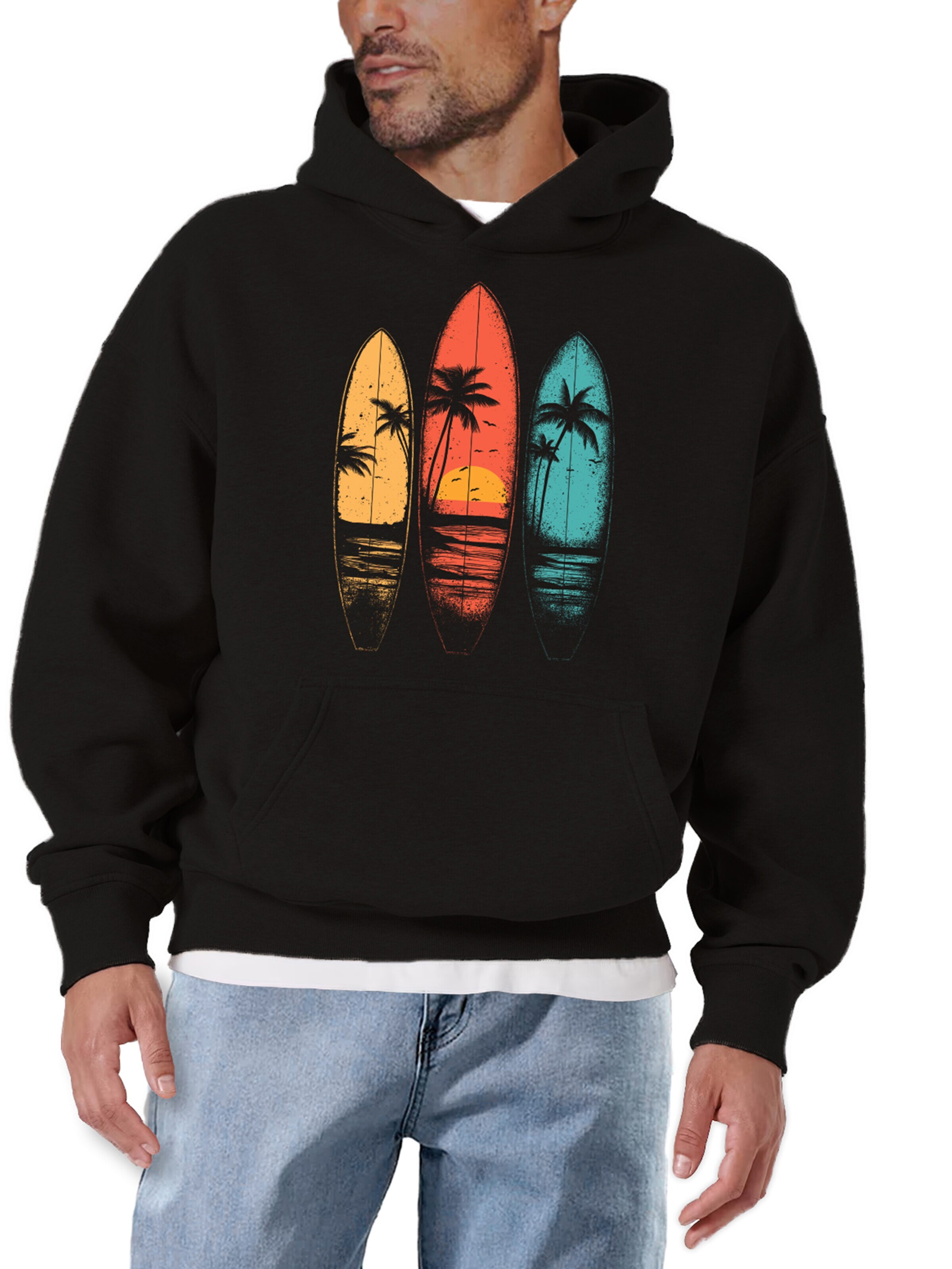 MAKAYA Sweatshirt in Black: front