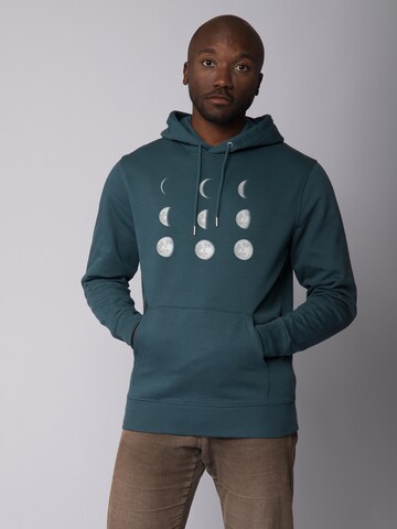 Watapparel Sweatshirt ' Moonphases ' in Blue: front