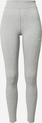 Skinny Pantalon de sport 'Swoosh' Nike Sportswear en gris : devant