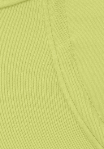 LASCANA Triangle Bikini Top 'Scallop' in Yellow