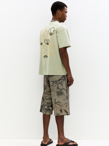 T-Shirt Pull&Bear en vert