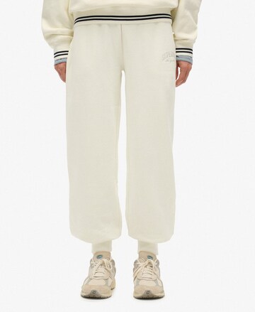 Superdry Broek 'Country Club' in Wit: voorkant