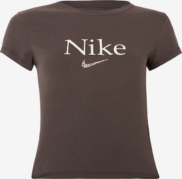 Nike Sportswear Tričko – hnědá: přední strana