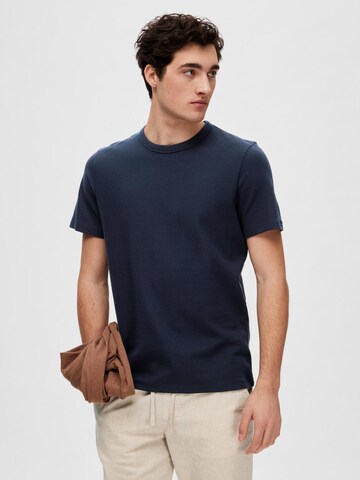 T-Shirt SELECTED HOMME en bleu