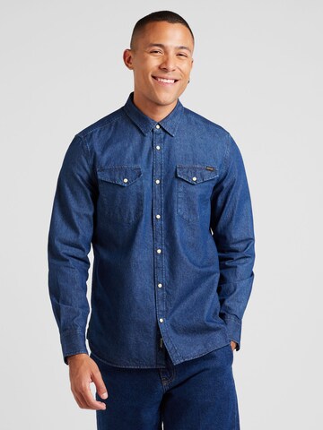 MUSTANG Comfort Fit Hemd 'Duver' in Blau: Vorderseite