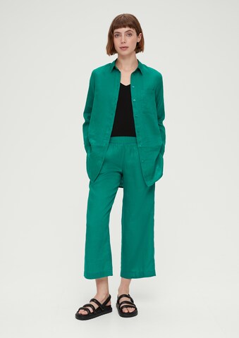 Wide leg Pantaloni di s.Oliver in verde