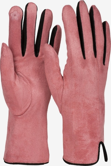 styleBREAKER Fingerhandschuhe 'Touchscreen Handschuhe Kontrast' in XS-XL in rosé, Produktansicht
