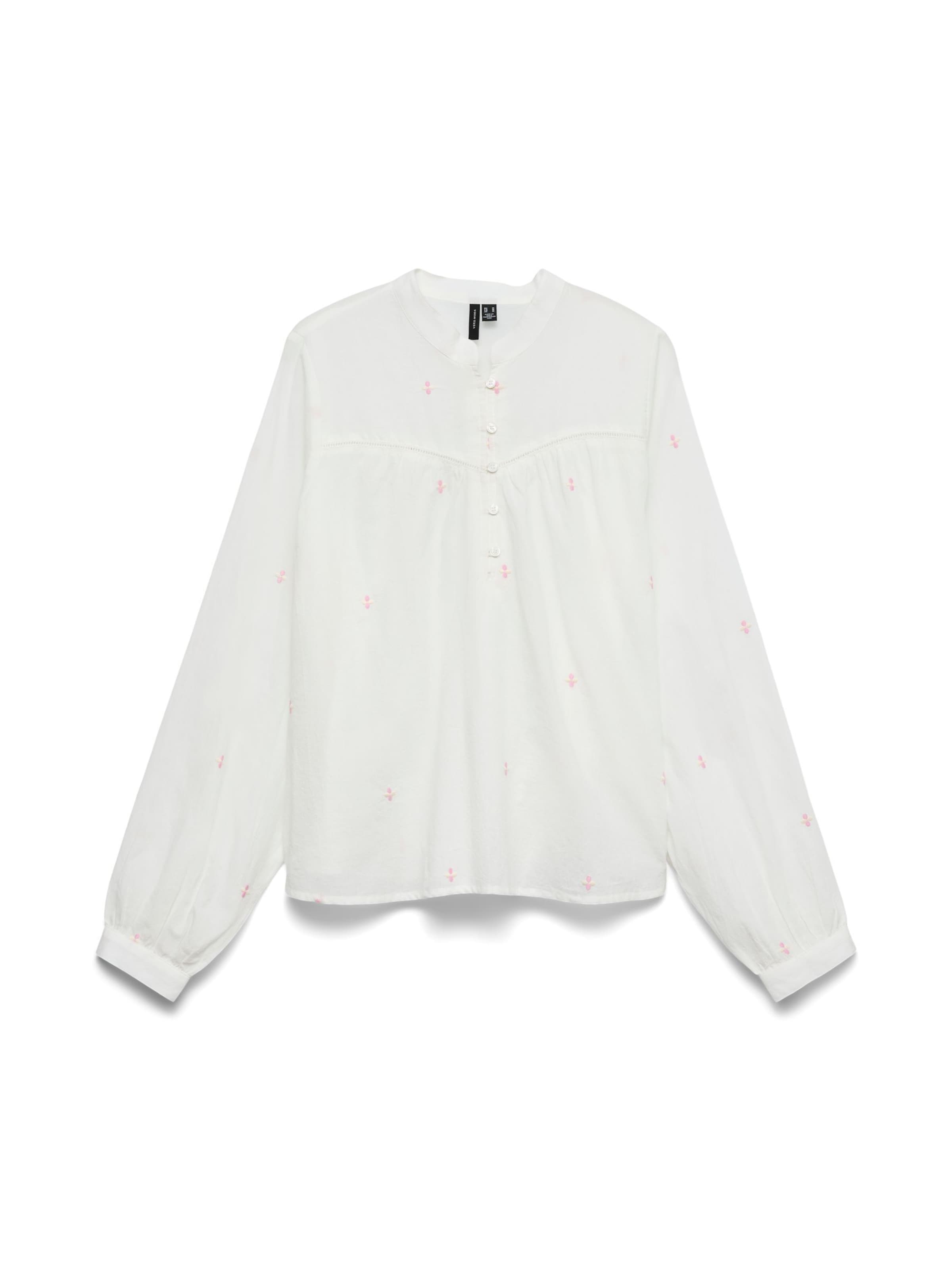 VERO MODA Blusa 'VMIris' en beige / rosa / blanco, Vista del producto