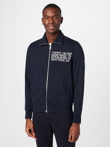 TOMMY HILFIGER Sweatjacke in Blau: predná strana