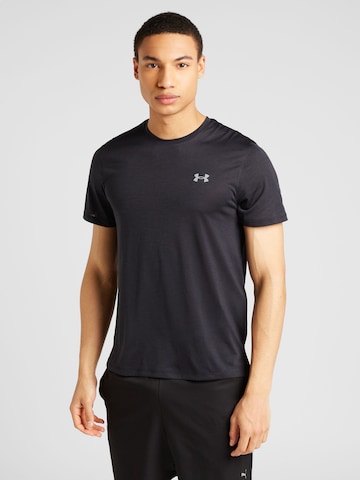 UNDER ARMOUR Funktionsshirt 'STREAKER' in Schwarz: predná strana