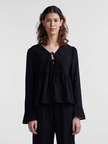 PIECES Blouse 'JALLY' in Black: front