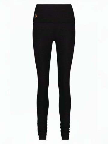 Urban Goddess Yoga & Activewear Slim fit Leggings 'Shaktified Yoga & Pilates' in Black: front
