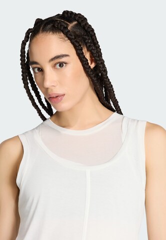 Top sportivo 'Soft Lux' di ADIDAS SPORTSWEAR in bianco