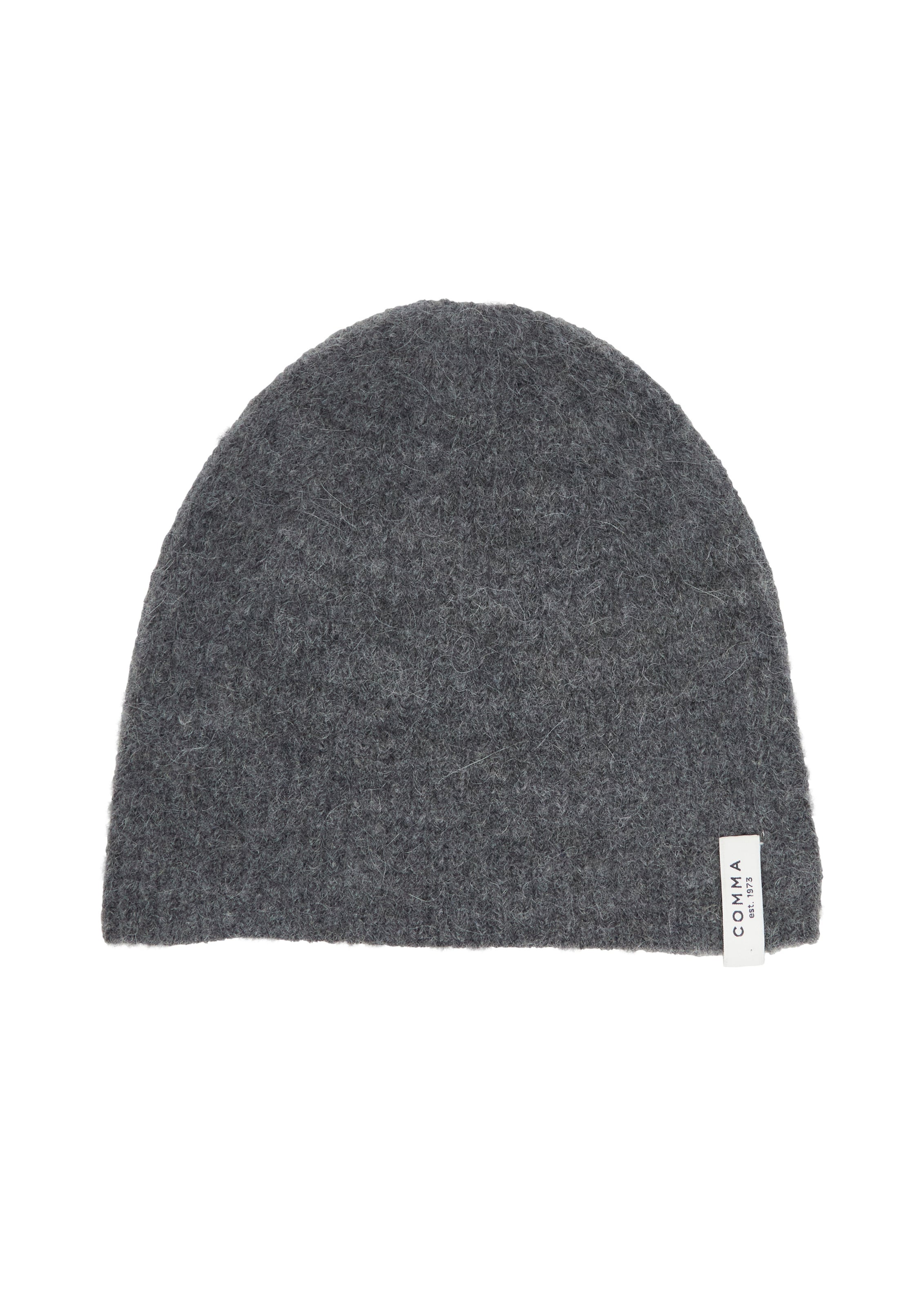 COMMA Beanie in Grey: front