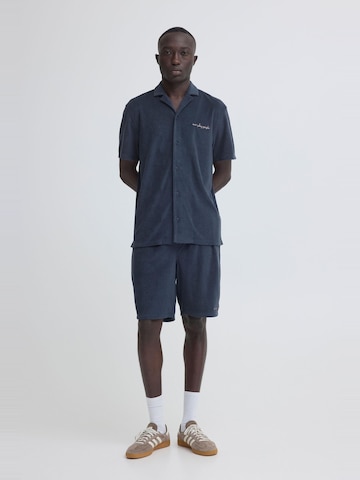 BLEND - Regular Fit Camisa 'BHBasti' em azul: frente