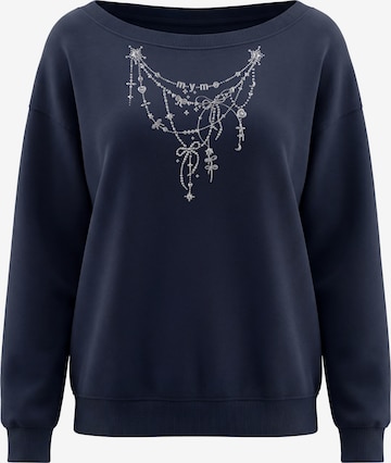 Sweat-shirt MYMO en bleu : devant