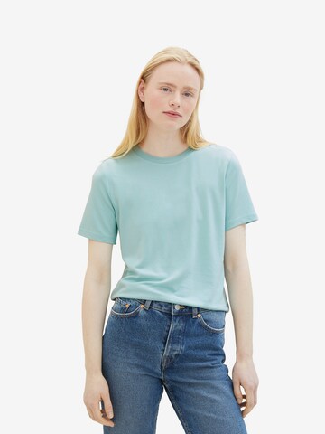 T-shirt TOM TAILOR DENIM en bleu : devant