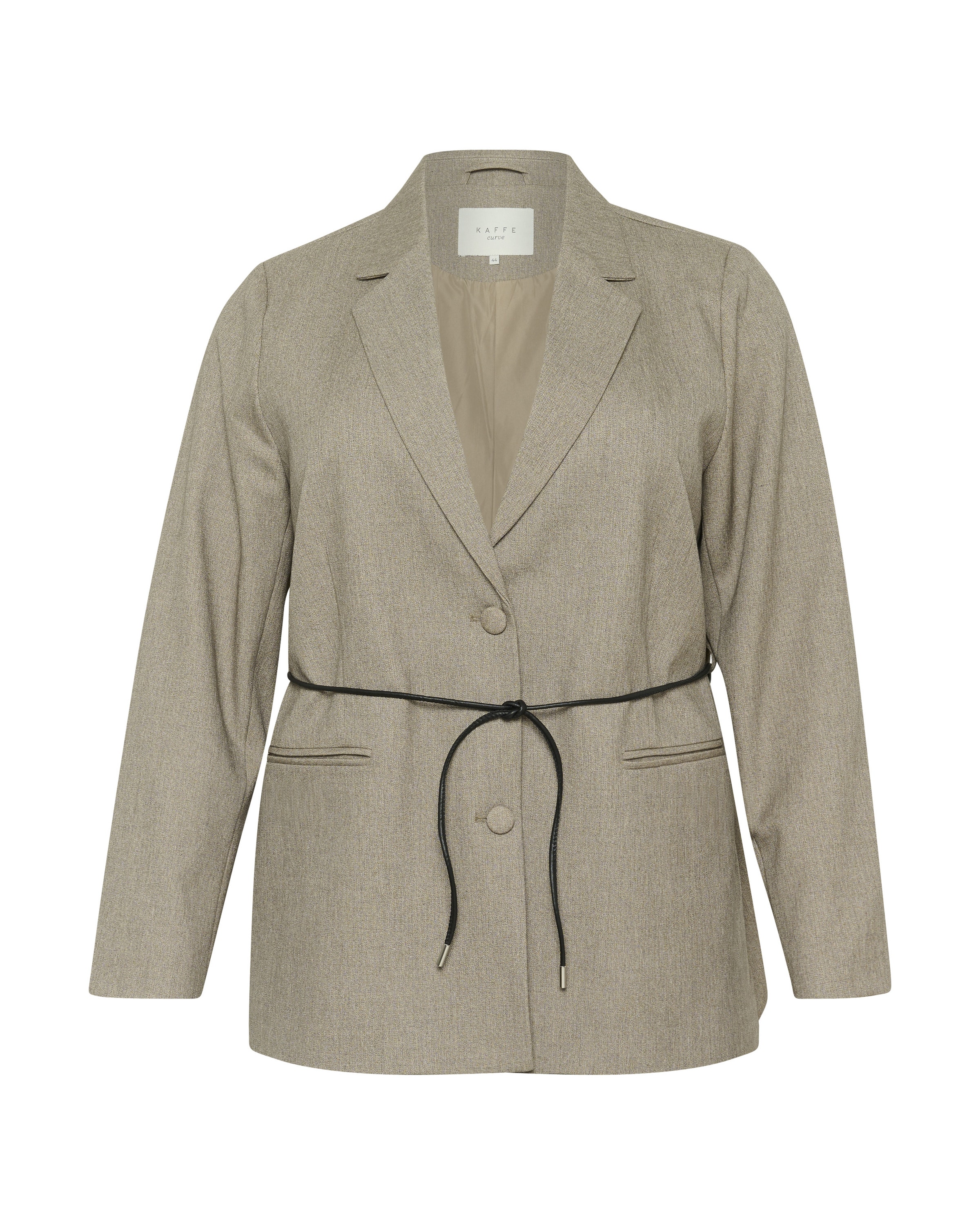 Blazer 'Tilda' KAFFE CURVE en gris : devant