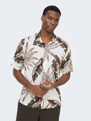 Only & Sons Regular fit Srajca 'ONSELI' | bela barva