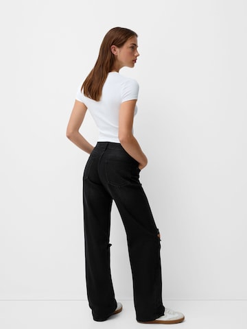 Loosefit Jean Bershka en noir