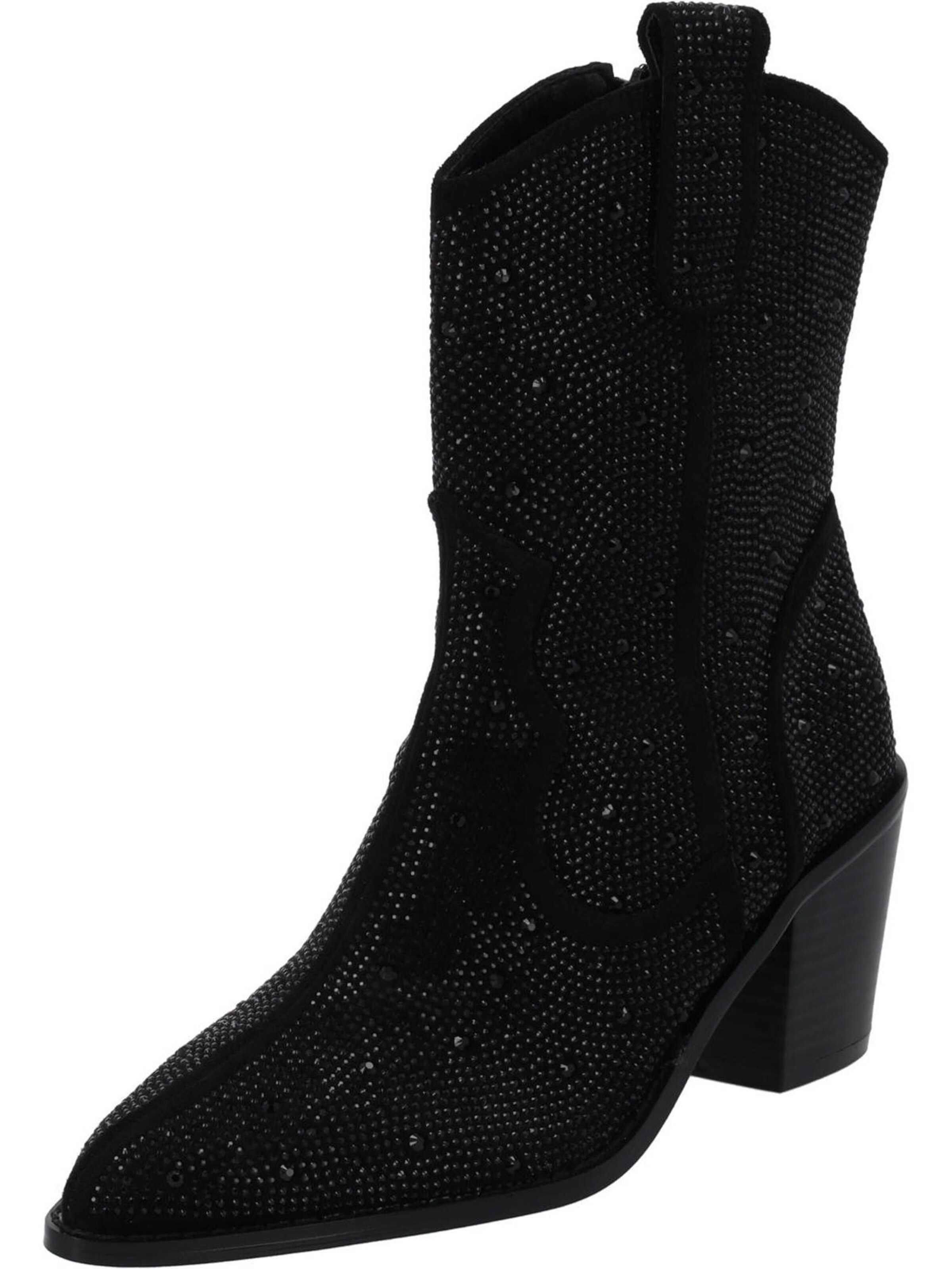 LA STRADA Stiefelette in Schwarz: Vorderseite