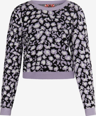 myMo ROCKS Sweater 'Ucy' in Light purple / Black / White, Item view