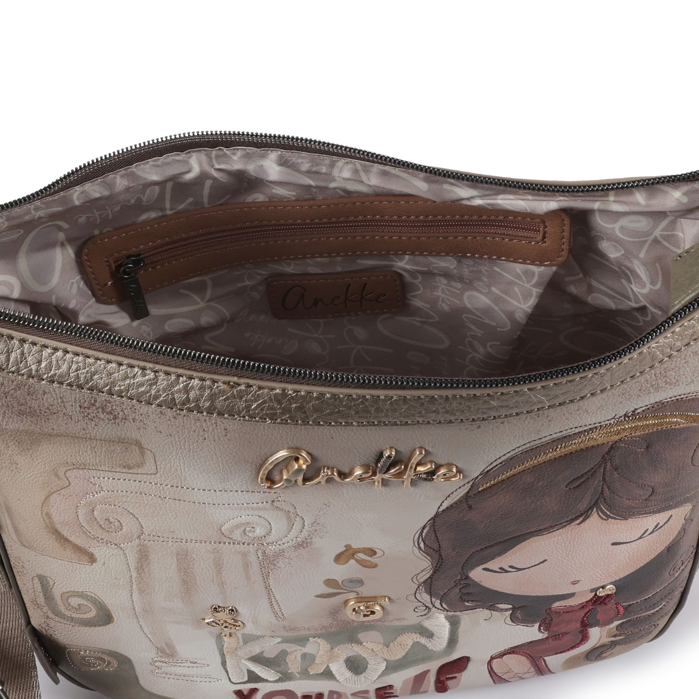 Anekke Schultertasche 'Muse' in Beige