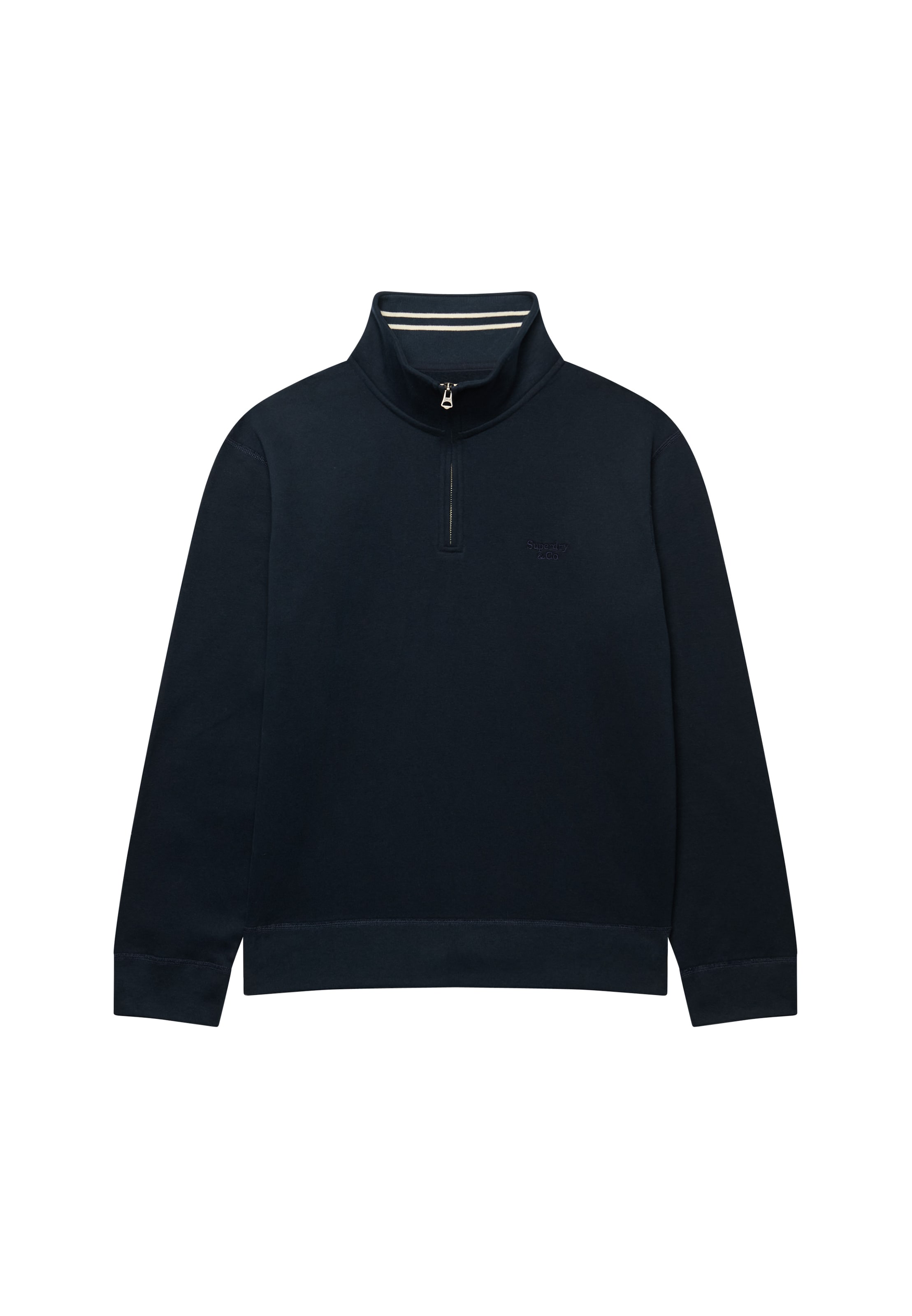 Superdry & Co Sweatshirt 'Essential Serif' in Blauw: voorkant